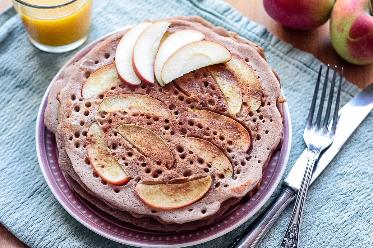 Glutenfreie Apfelpfannkuchen