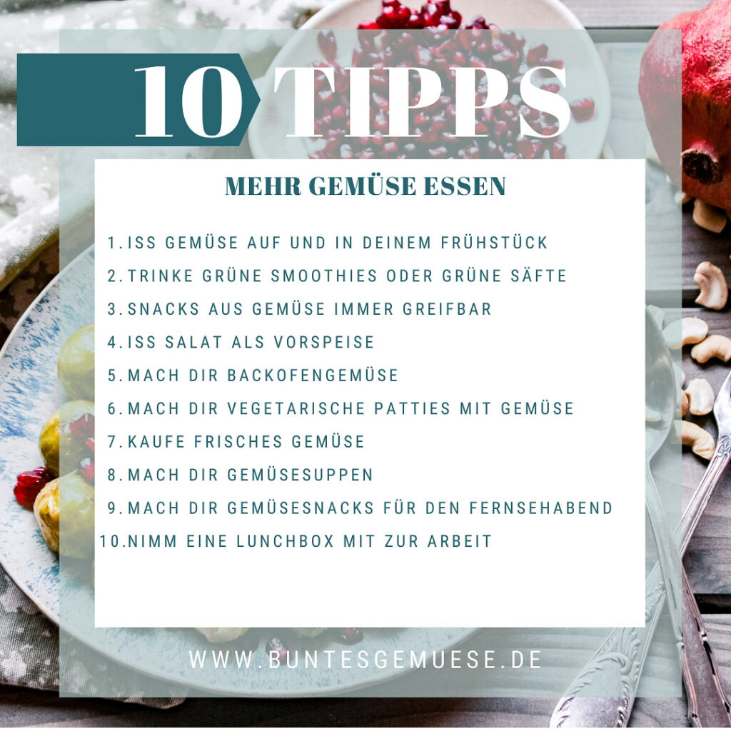 Mehr Gemüse essen